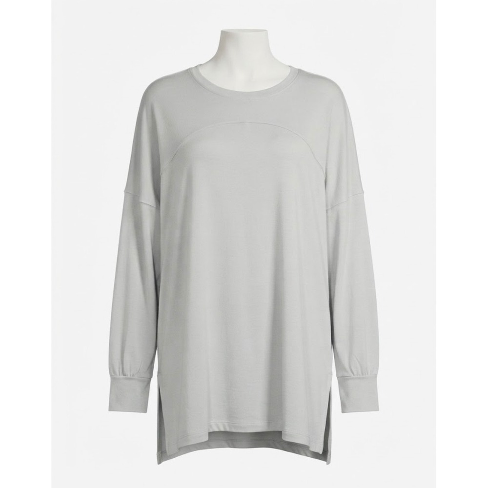 Old Navy Active Cloudmotion Tunic Top 3X Dusky Blue Go-Dry Long Sleeve Oversized
